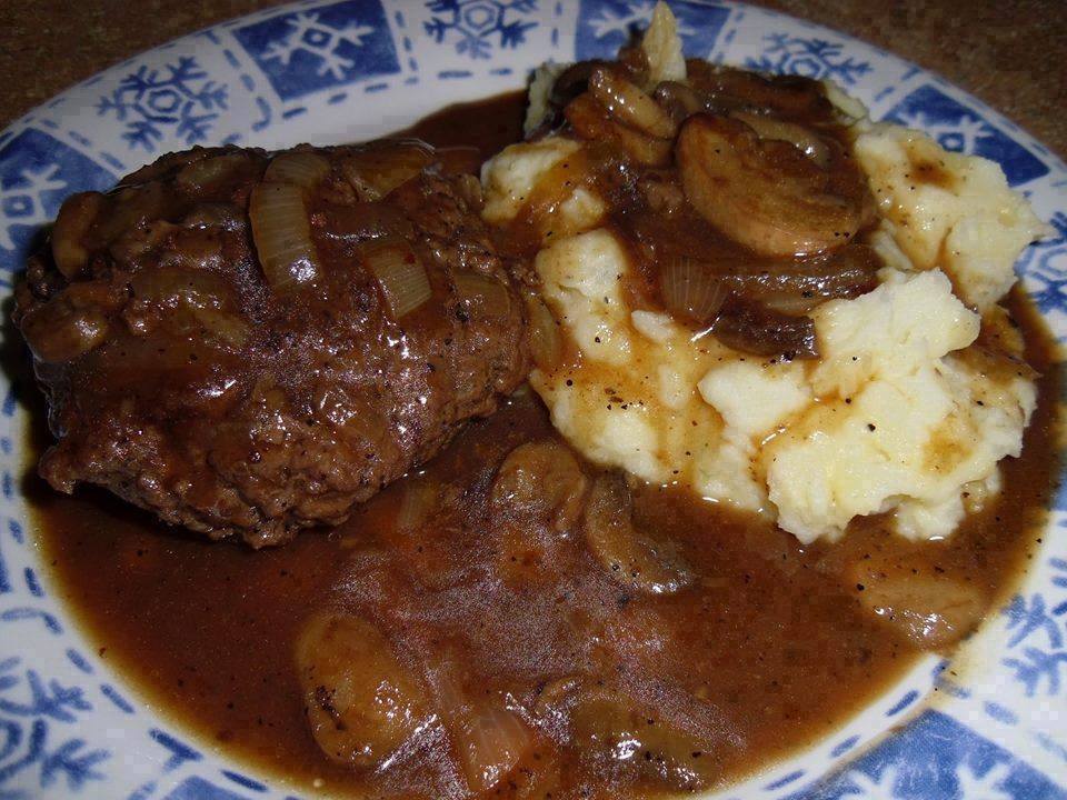 hamburger-steaks-with-onion-gravy-99easyrecipes