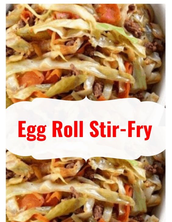Skinny Egg Roll Stir-Fry- Have you ever tried it? it’s DELICIOUS ...