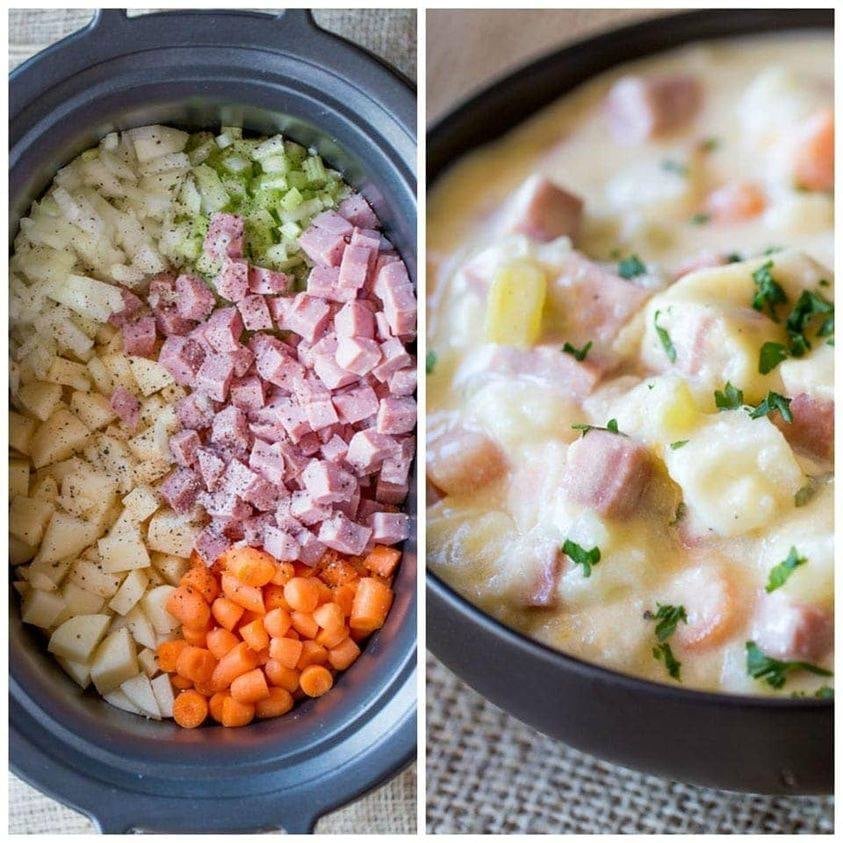 Slow Cooker Ham And Potato Soup – 99easyrecipes