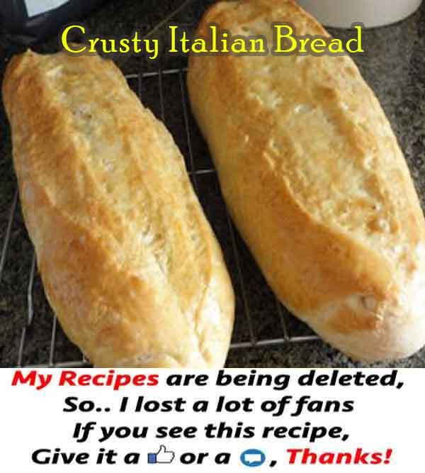 Crusty Italian Bread 99easyrecipes