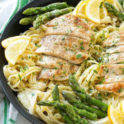 Lemon Asparagus Chicken Pasta – 99easyrecipes