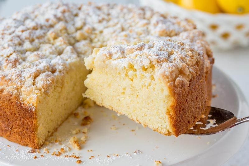 Lemon Crumble Cream Cake – 99easyrecipes