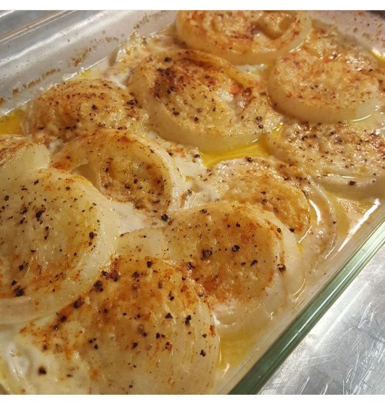 Roasted Parmesan Creamed Onions 99easyrecipes