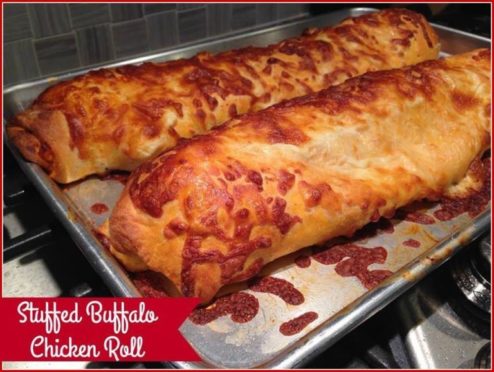 STUFFED BUFFALO CHICKEN ROLL – 99easyrecipes