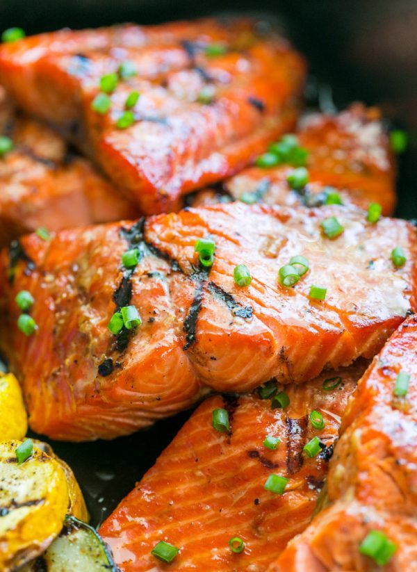 Sizzling Grilled Marinated Salmon – 99easyrecipes