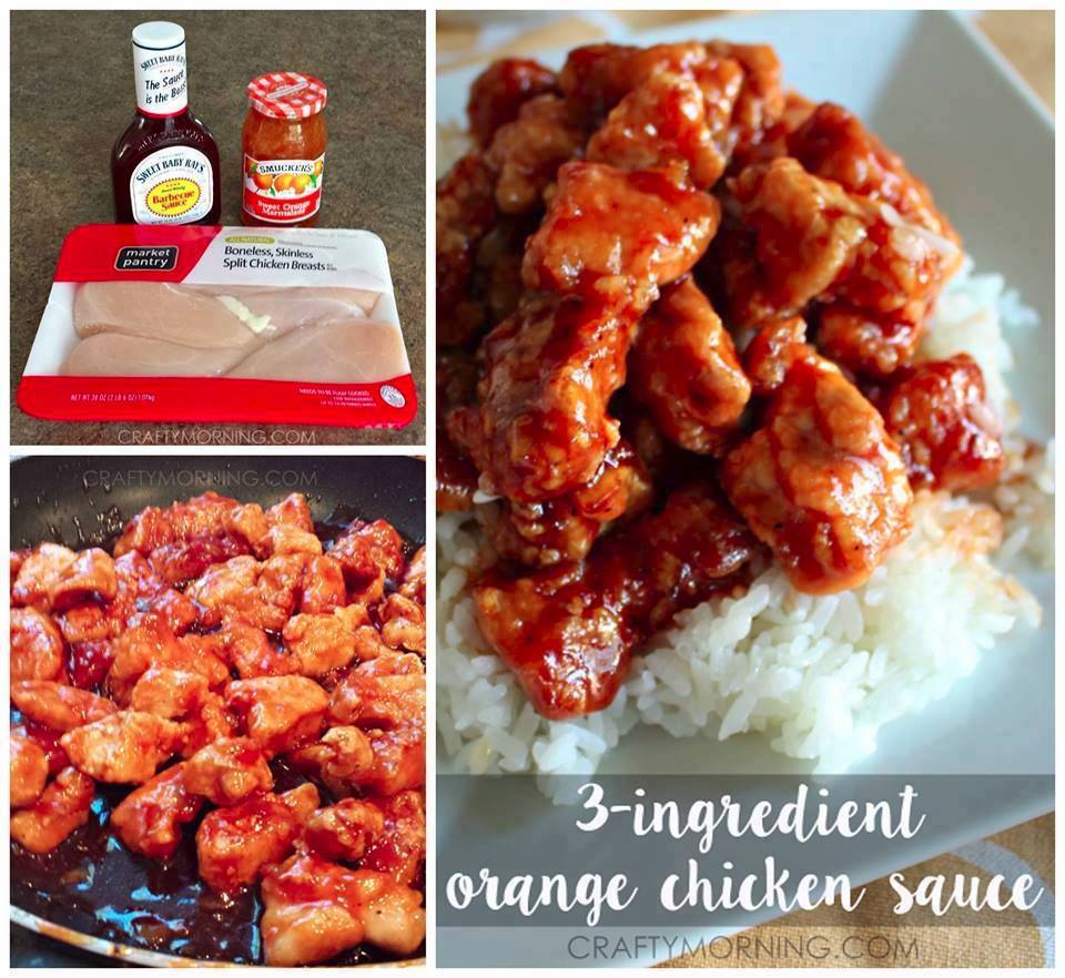 3INGREDIENT ORANGE CHICKEN 99easyrecipes