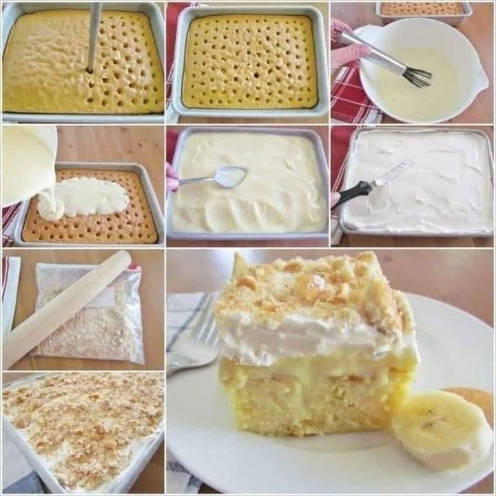 Banana Pudding Lush Cake 99easyrecipes