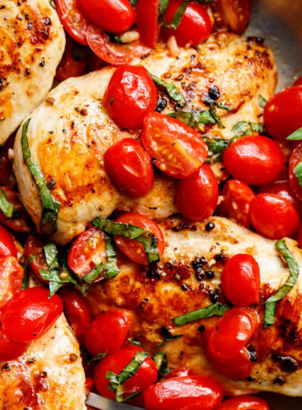 garlic tomato basil chicken – 99easyrecipes