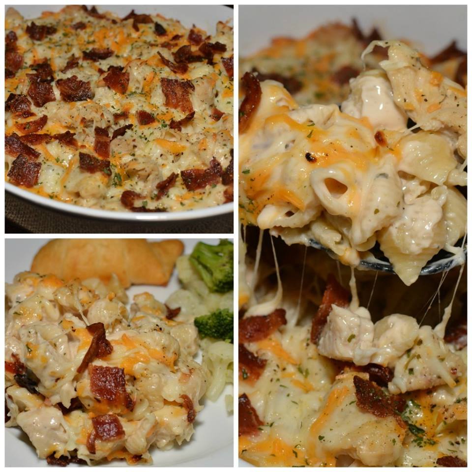 CHICKEN BACON RANCH PASTA 99easyrecipes