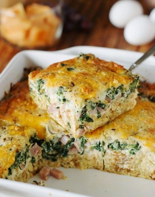 The Perfect Easter Breakfast Pie With Ham, Egg, Cheese and Spinach ...