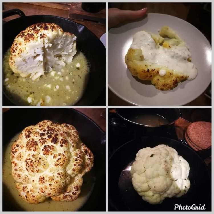 Whole Roasted Cauliflower With Butter Sauce Page 2 99easyrecipes