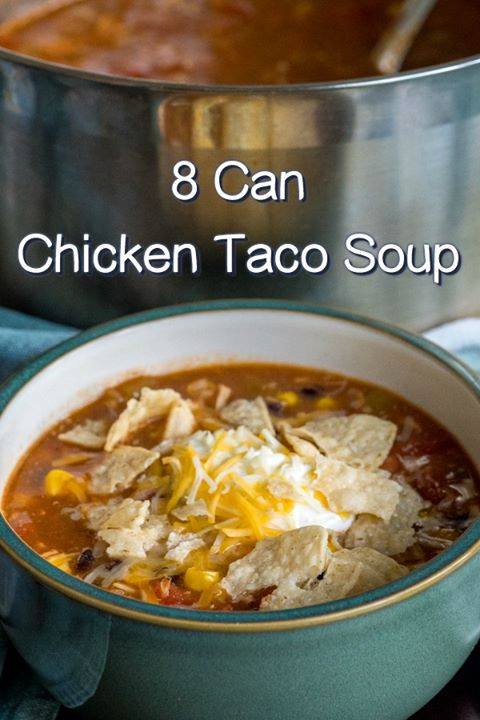 8-Can Chicken Taco Soup – 99easyrecipes