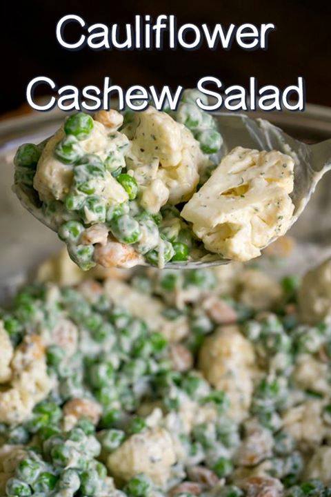 Creamy Cauliflower Cashew Salad – 99easyrecipes