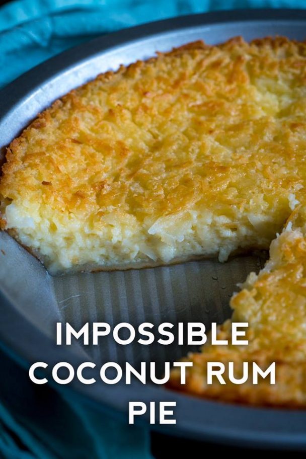 Impossible Coconut Rum Pie – 99easyrecipes