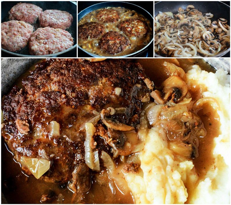 Southern Hamburger Steaks with Onion Mushroom Gravy Easy Recipes