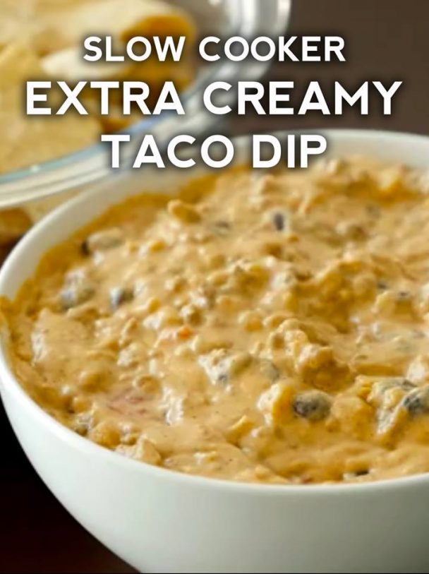 Creamy Slow Cooker Taco Dip – 99easyrecipes