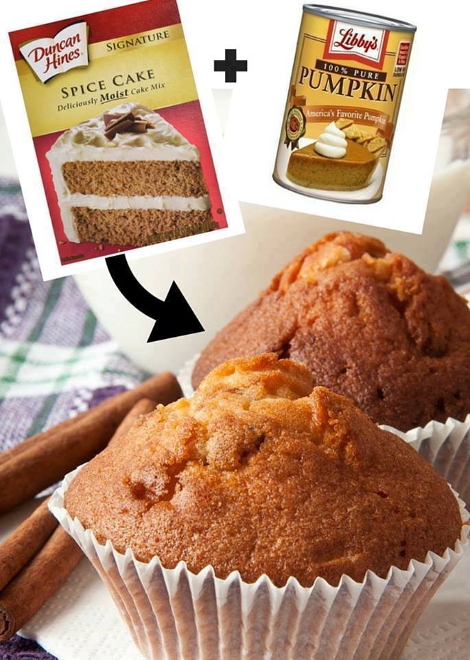 2-ingredient-pumpkin-muffins-99easyrecipes