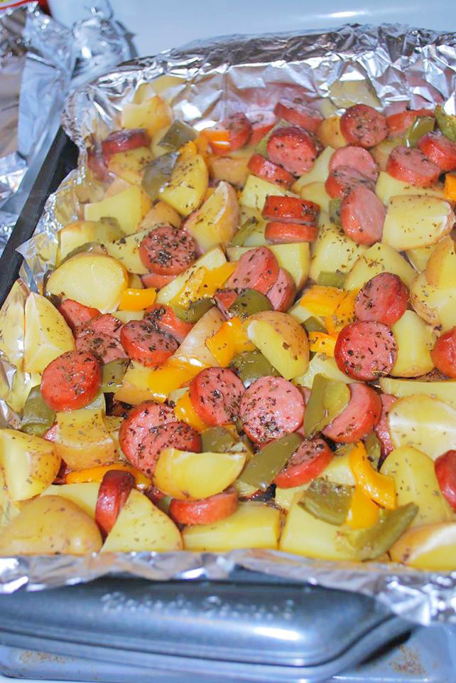 smoked-sausage-and-potato-bake-99easyrecipes