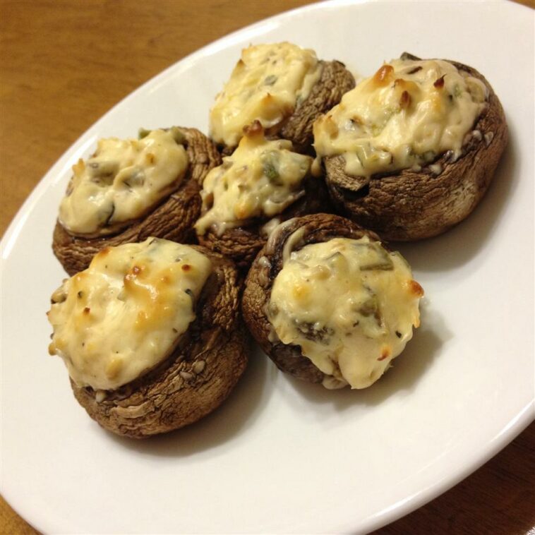 Stuffed Cream Cheese Mushrooms – 99easyrecipes