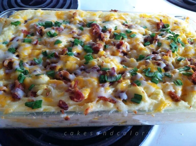 CREAMY LOADED BAKED POTATO CASSEROLE – 99easyrecipes