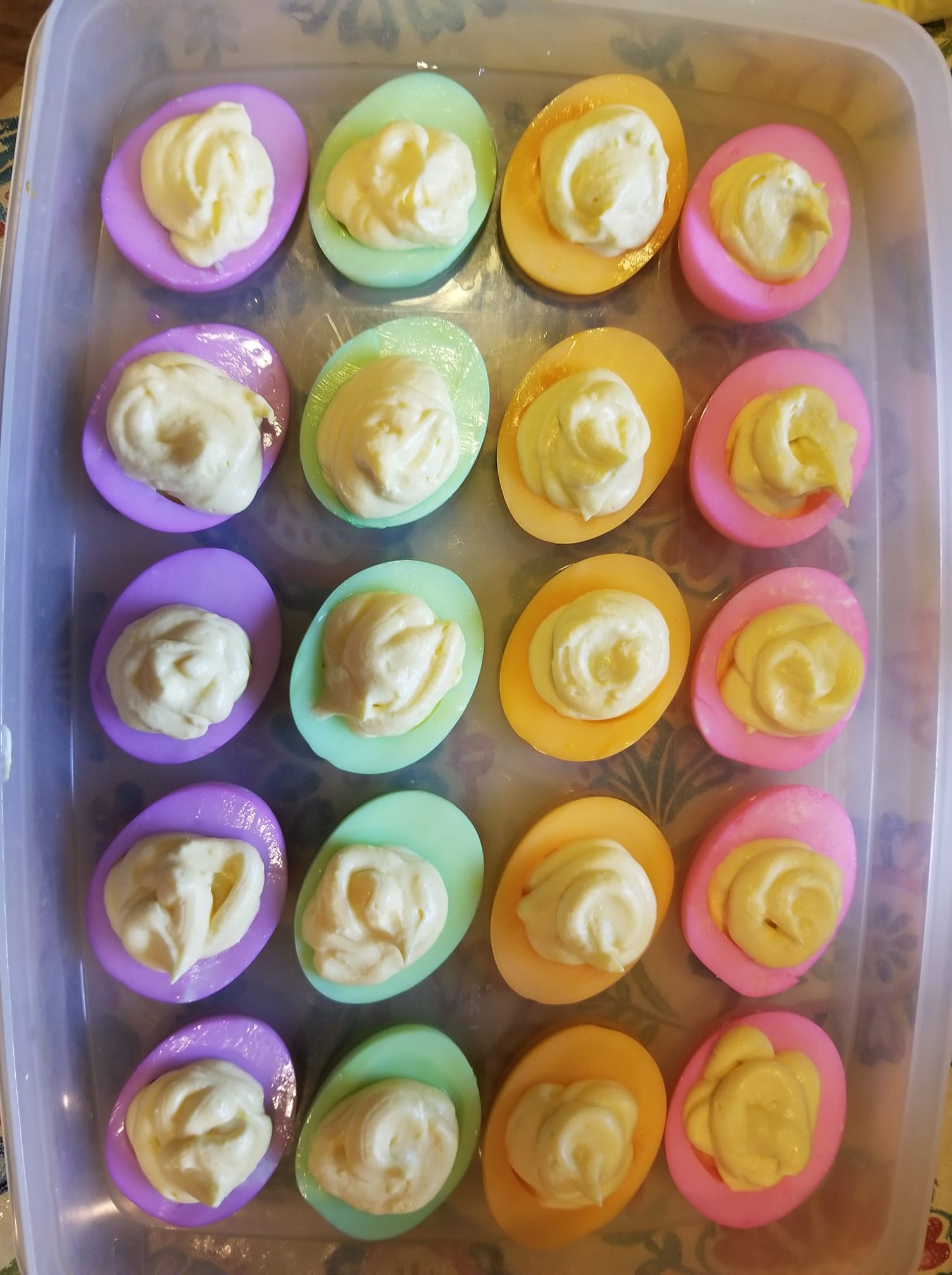 COLORED DEVILED EGGS – 99easyrecipes