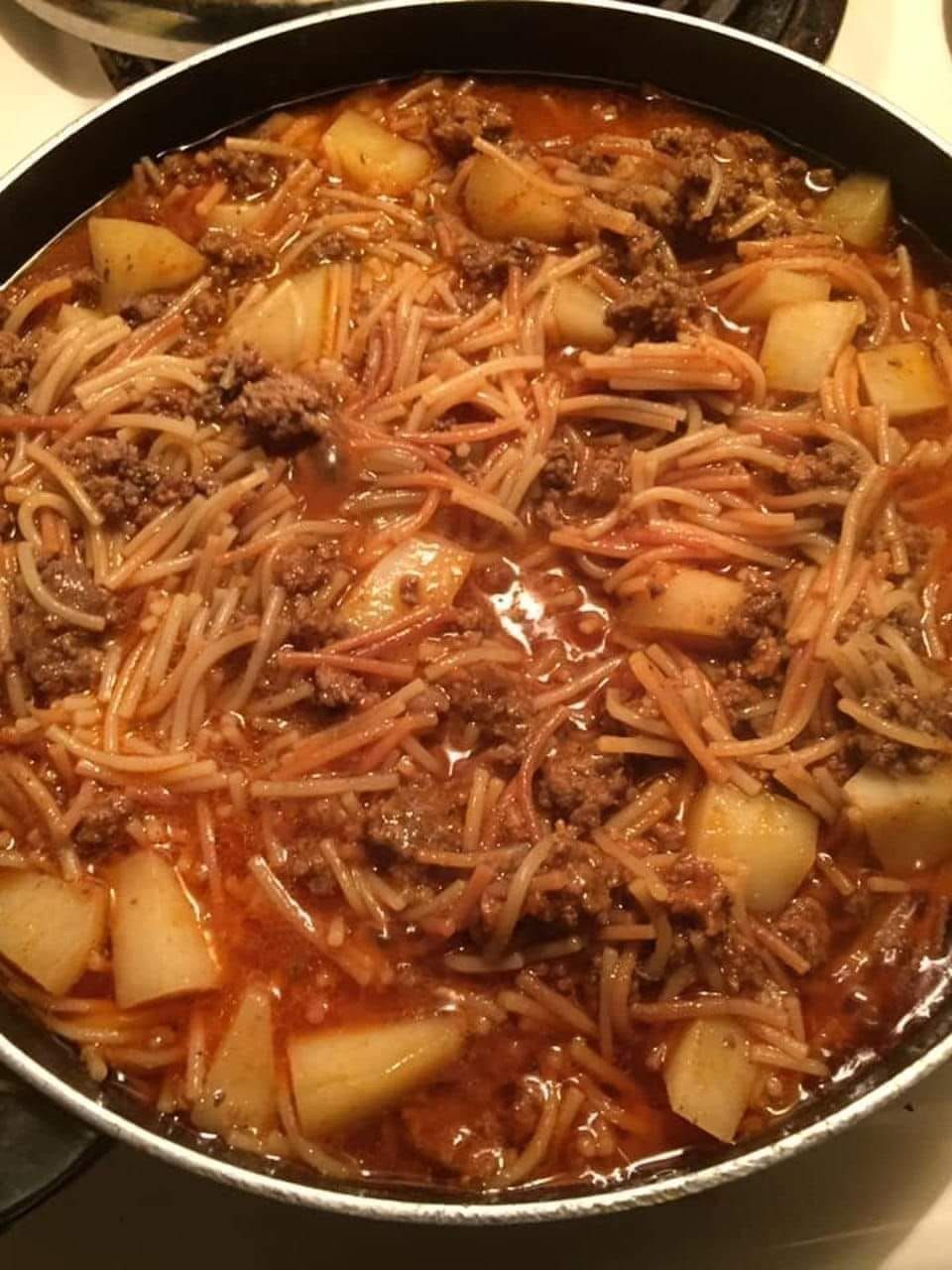 Fideo With Potatoes And Ground Beef 99easyrecipes