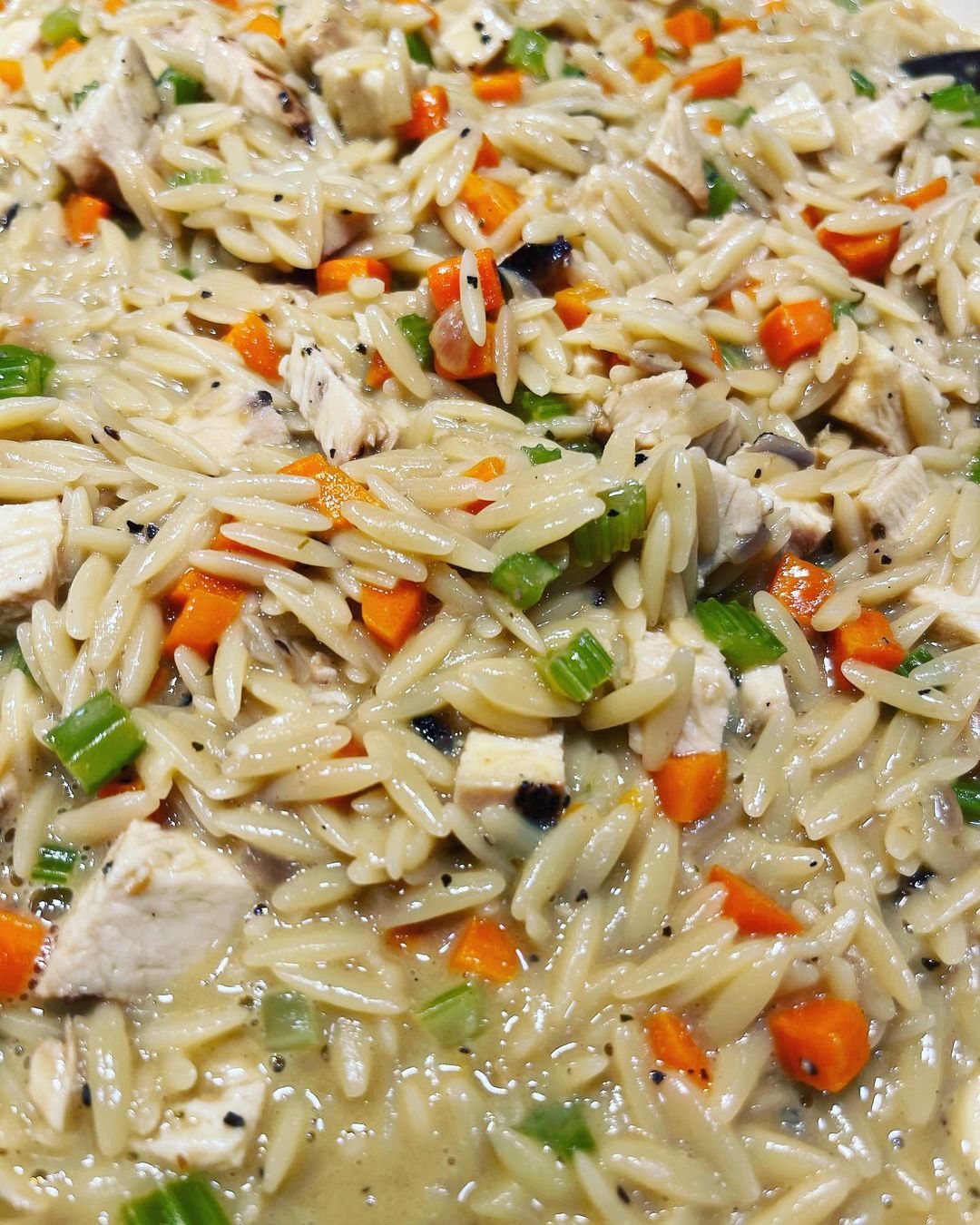Creamy Chicken Orzo 99easyrecipes