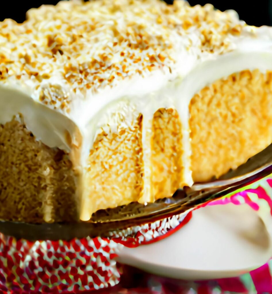Eggnog Poke Cake 99easyrecipes