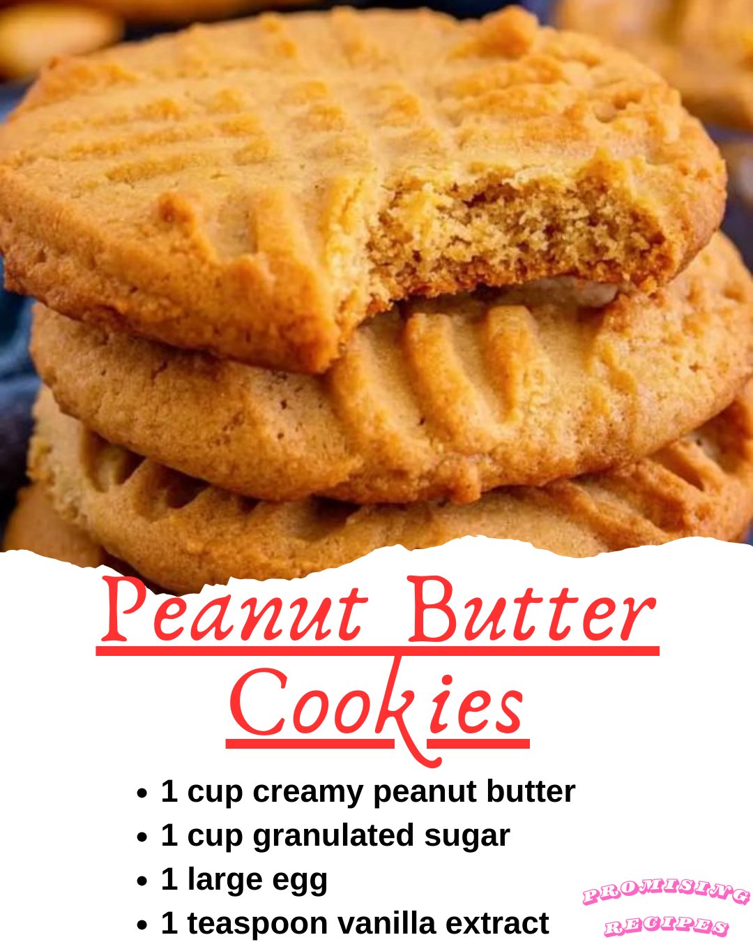 Old-Fashioned Peanut Butter Cookies – 99easyrecipes