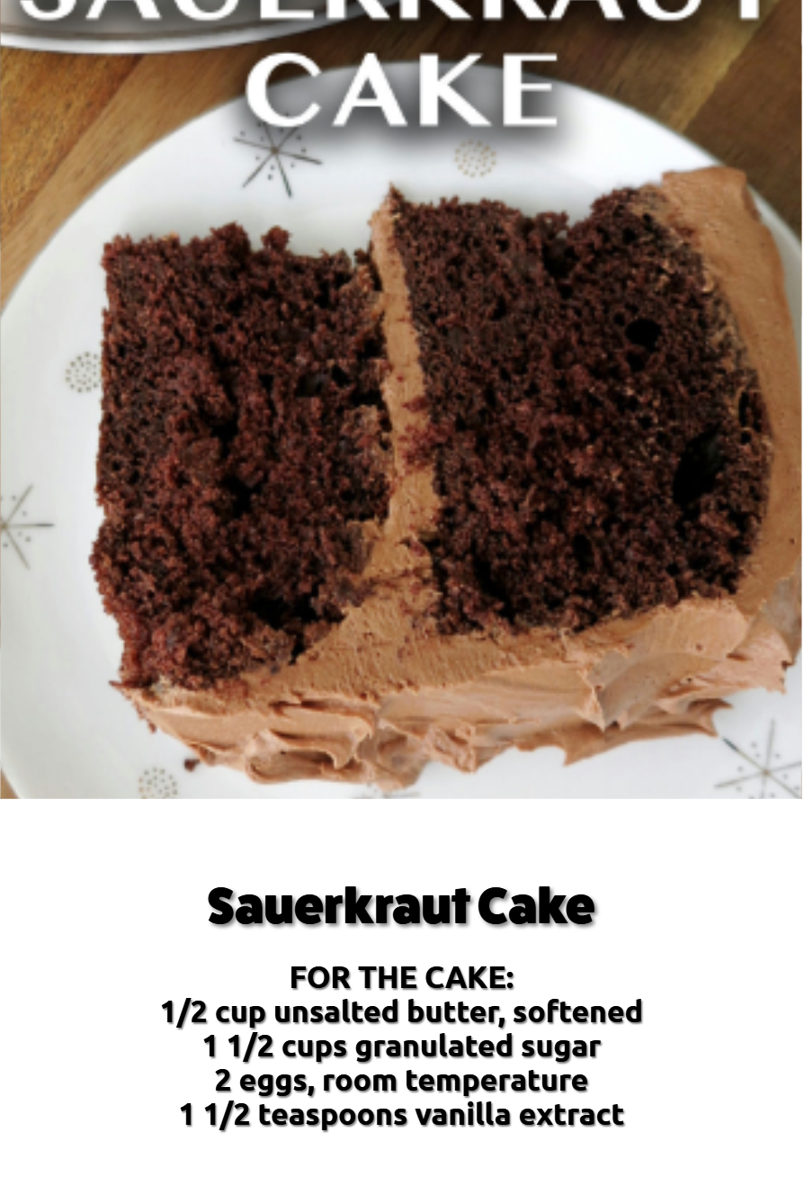 Sauerkraut Cake 99easyrecipes