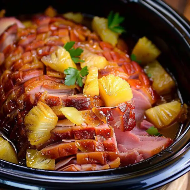 How to Make Crock Pot Brown Sugar Pineapple Ham – 99easyrecipes