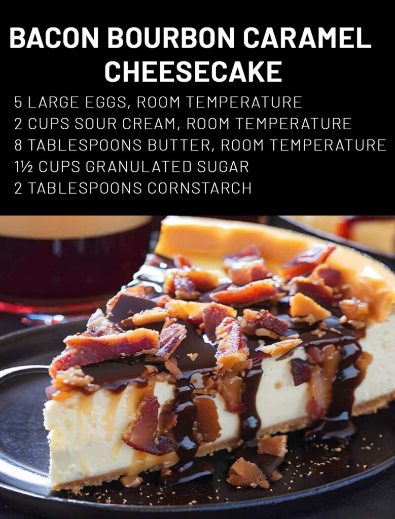 Bacon Bourbon Caramel Cheesecake 99easyrecipes