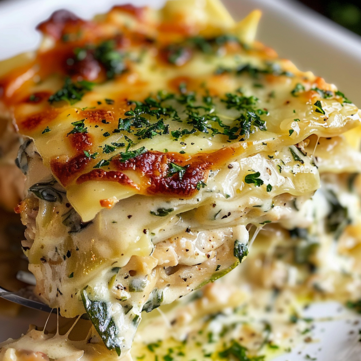 CREAMY CHICKEN LASAGNA 99easyrecipes