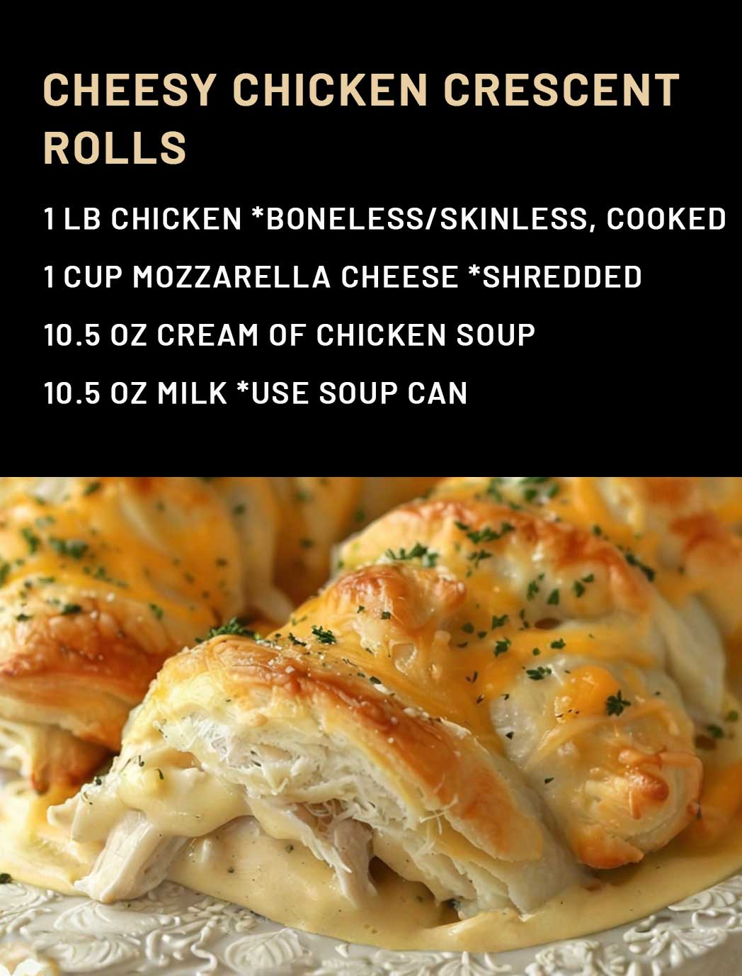 Cheesy Chicken Crescent Rolls – 99easyrecipes