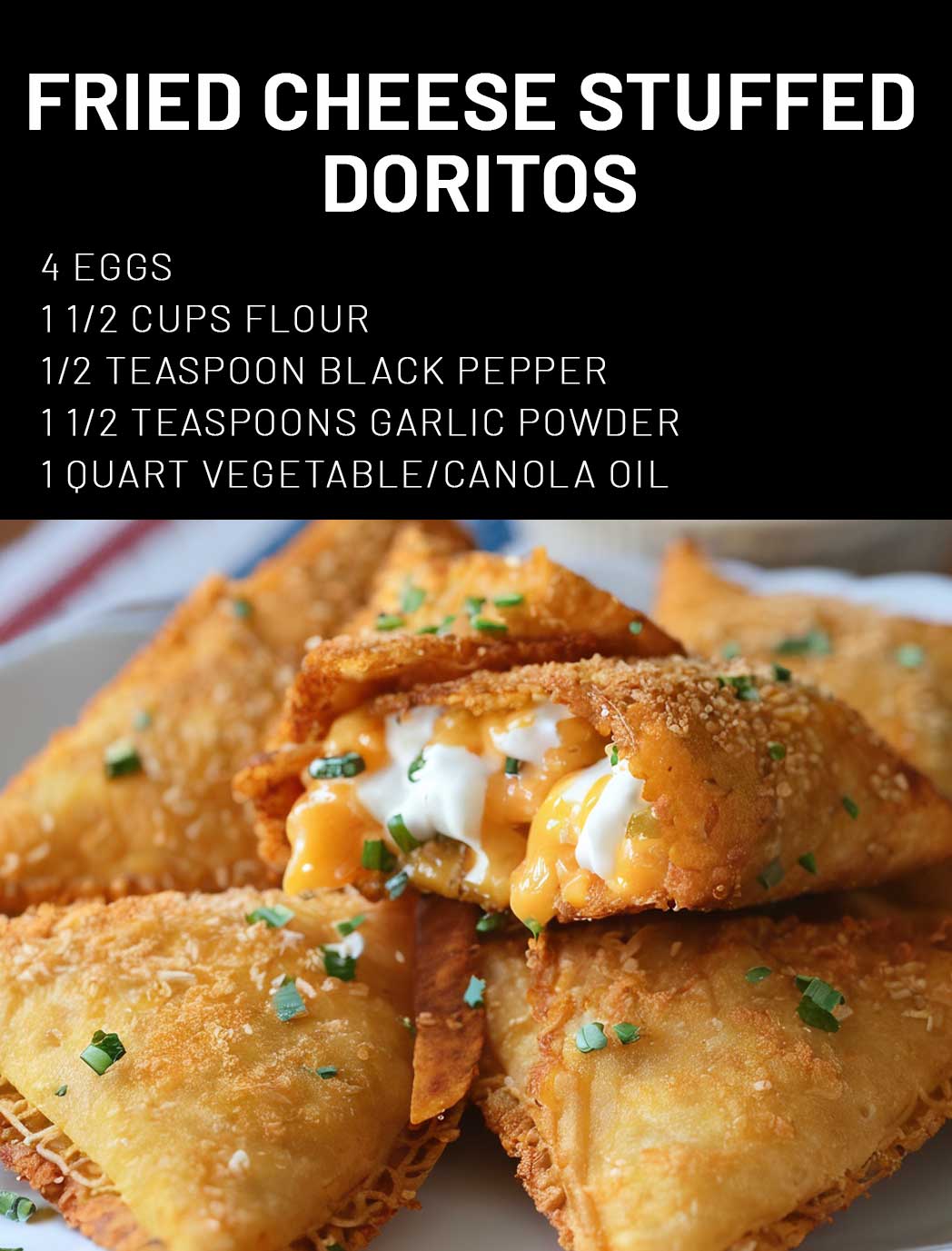 Fried Cheese Stuffed Doritos 99easyrecipes