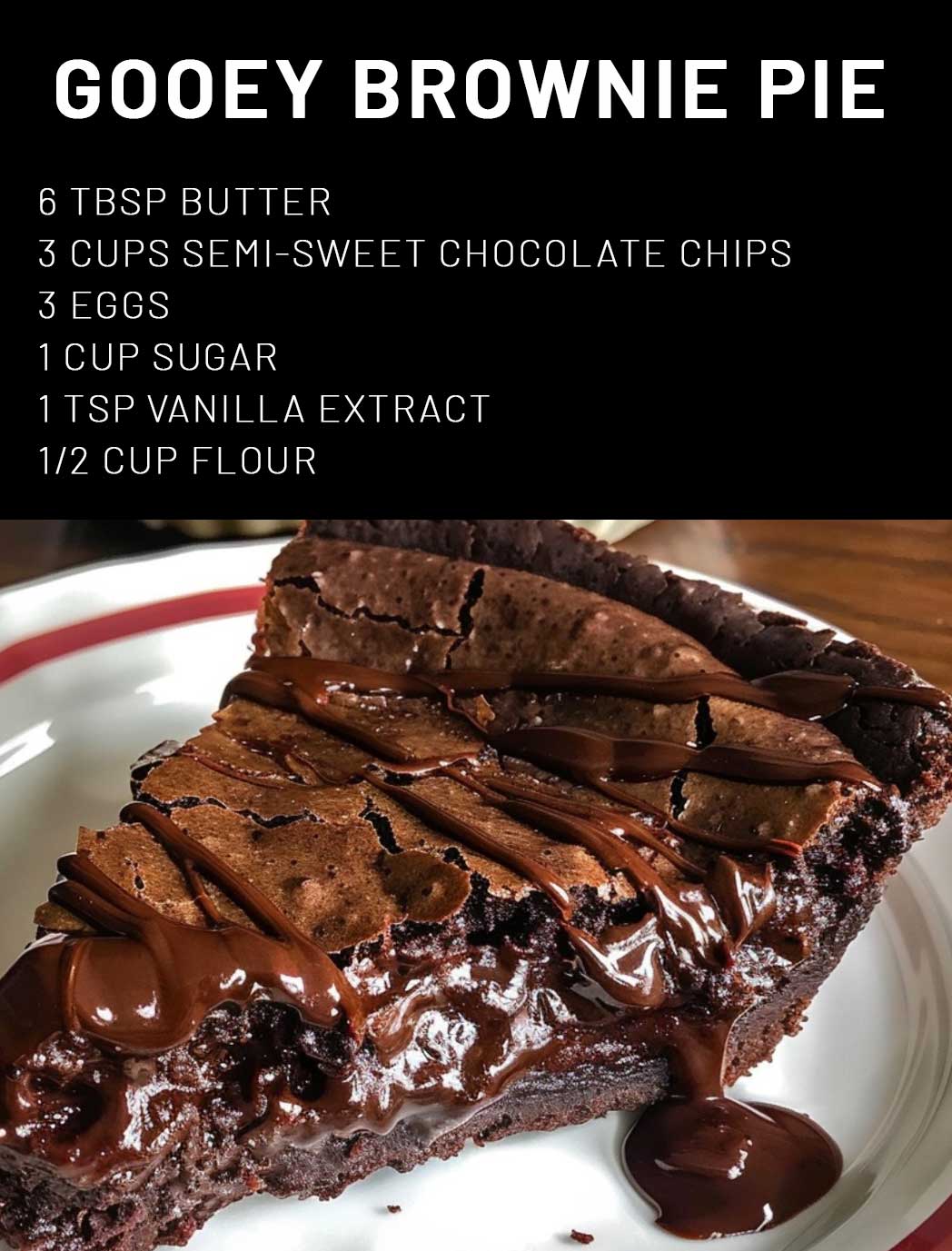 Gooey Brownie Pie – 99easyrecipes