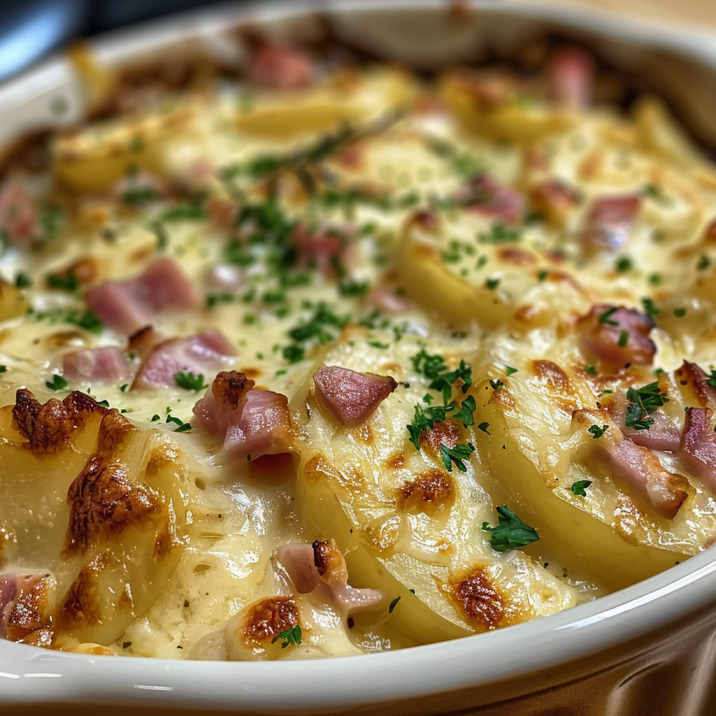 Slow Cooker Scalloped Potatoes with Ham – 99easyrecipes