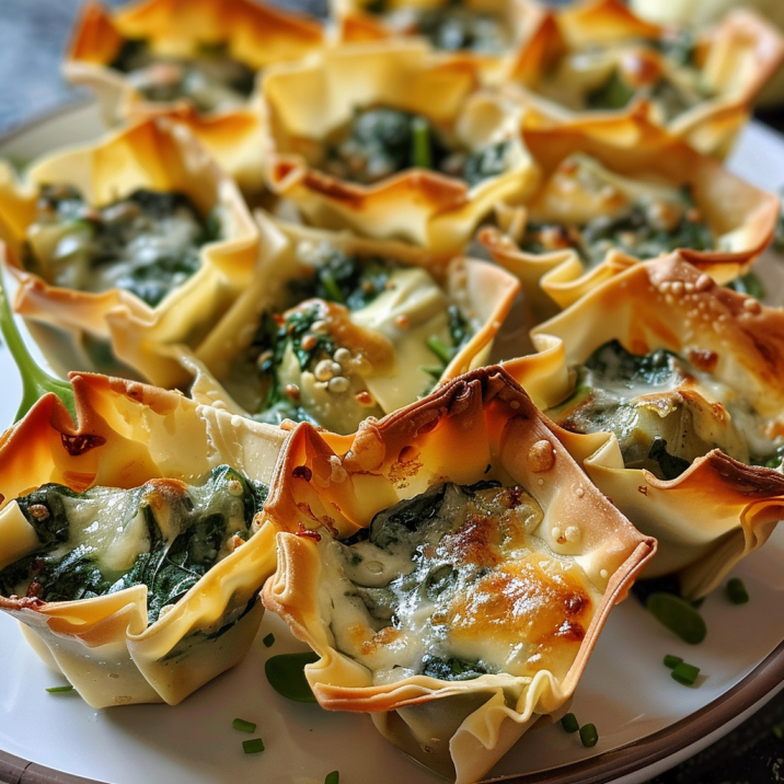 Spinach and Artichoke Dip Wonton Cups – Page 2 – 99easyrecipes