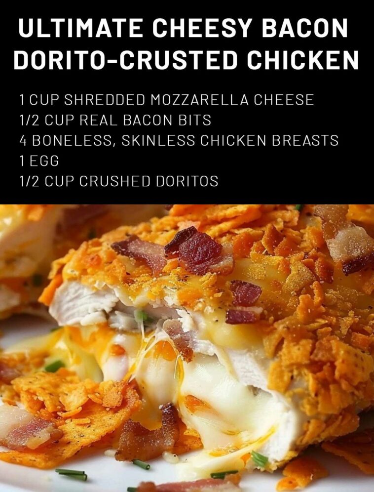 Ultimate Cheesy Bacon Dorito-Crusted Chicken – 99easyrecipes