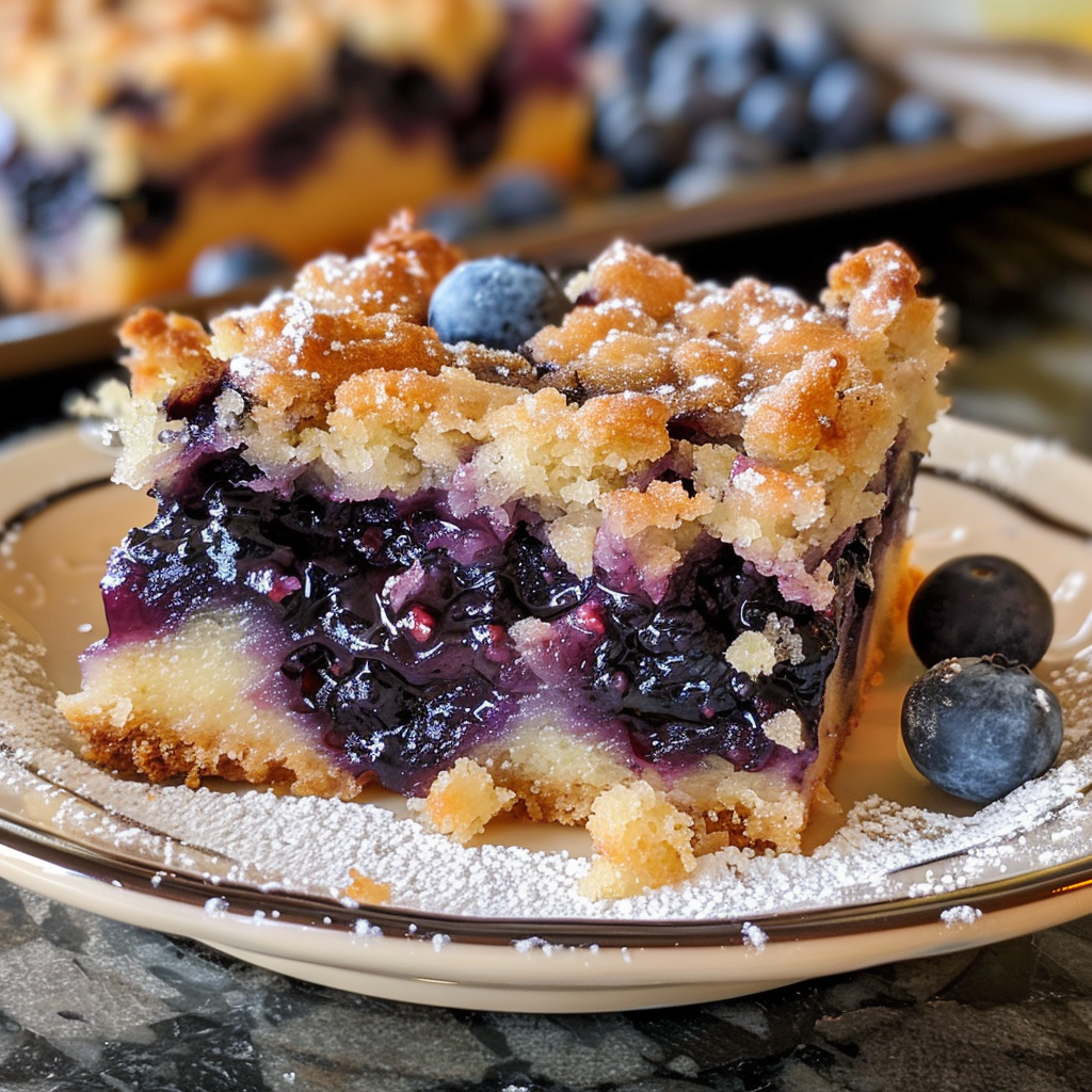 Blueberry Buckle With Brown Sugar Topping 99easyrecipes