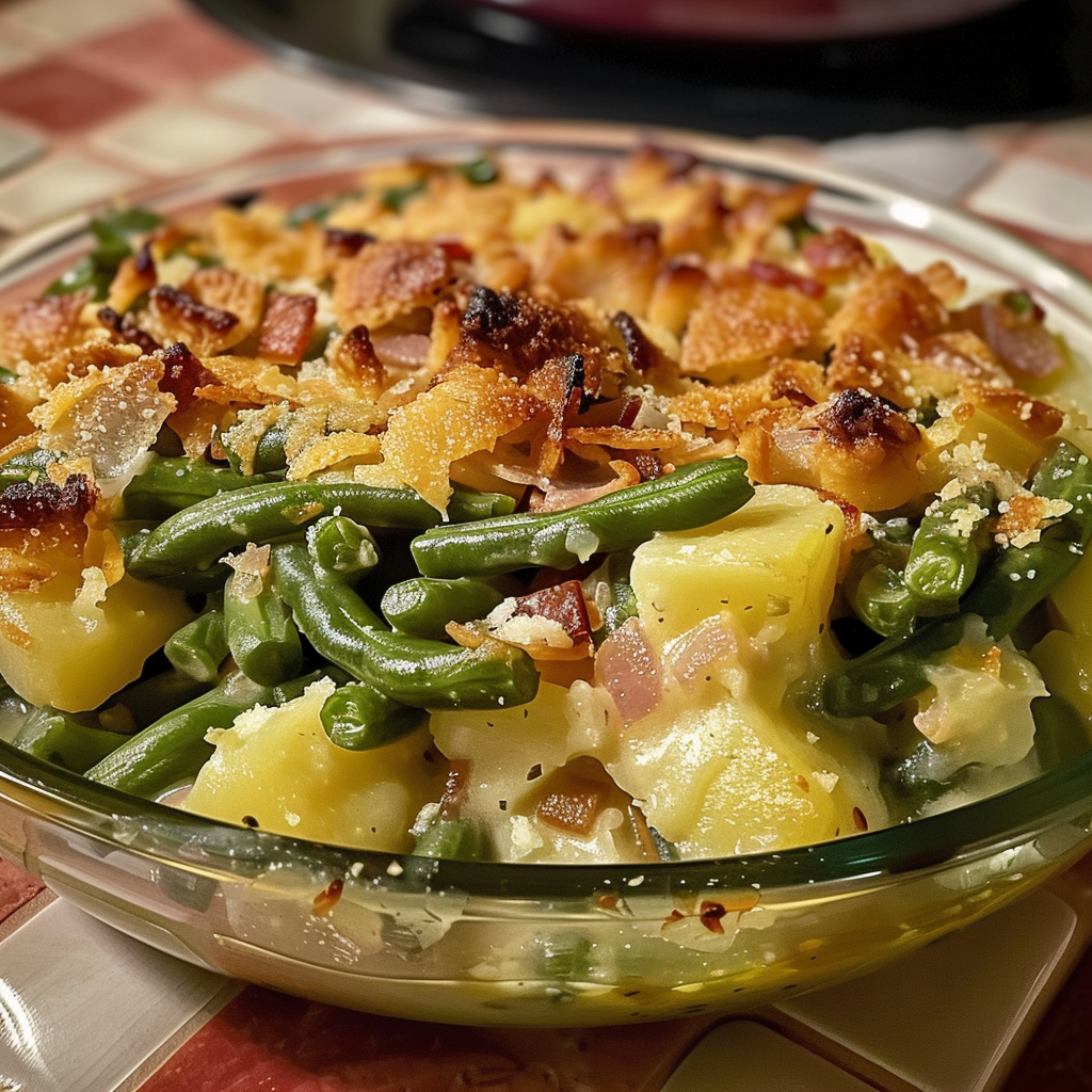 Green Bean and Potato Casserole 99easyrecipes