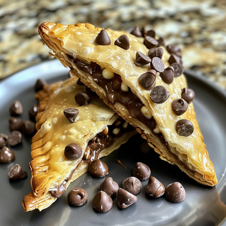 Chocolate Chip Cookie Dough Turnovers 99easyrecipes