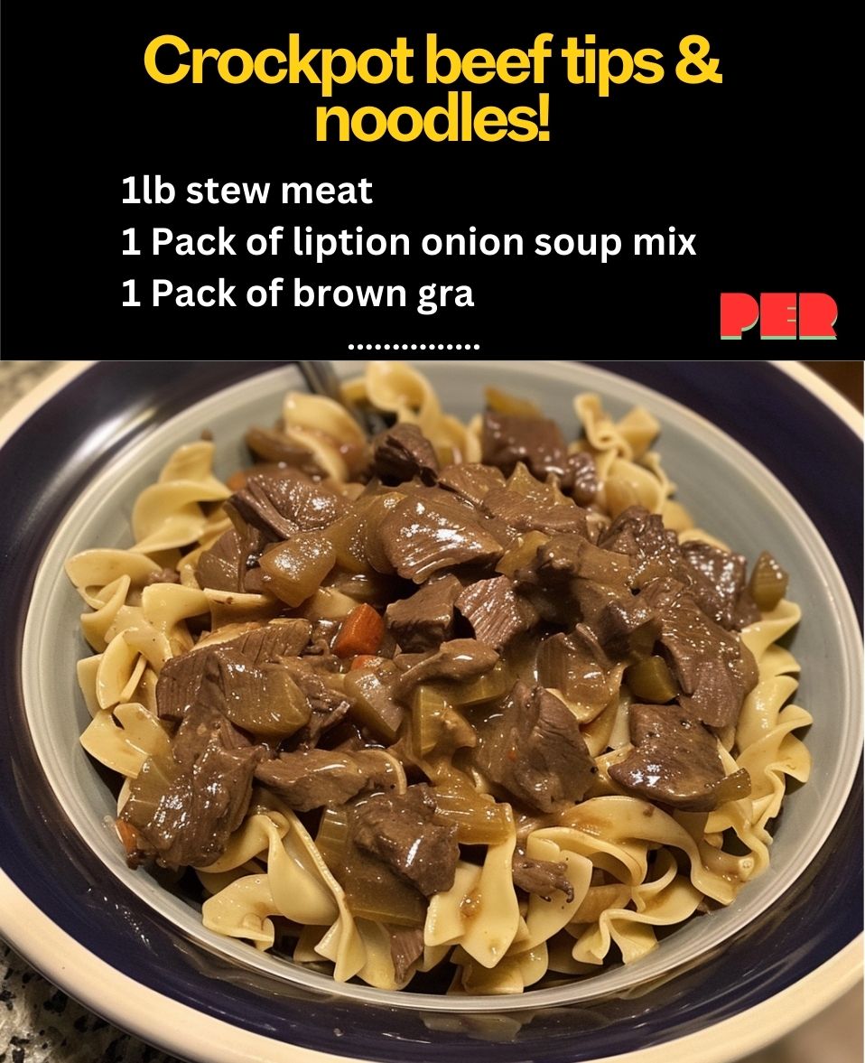 Crockpot beef tips & noodles! 99easyrecipes