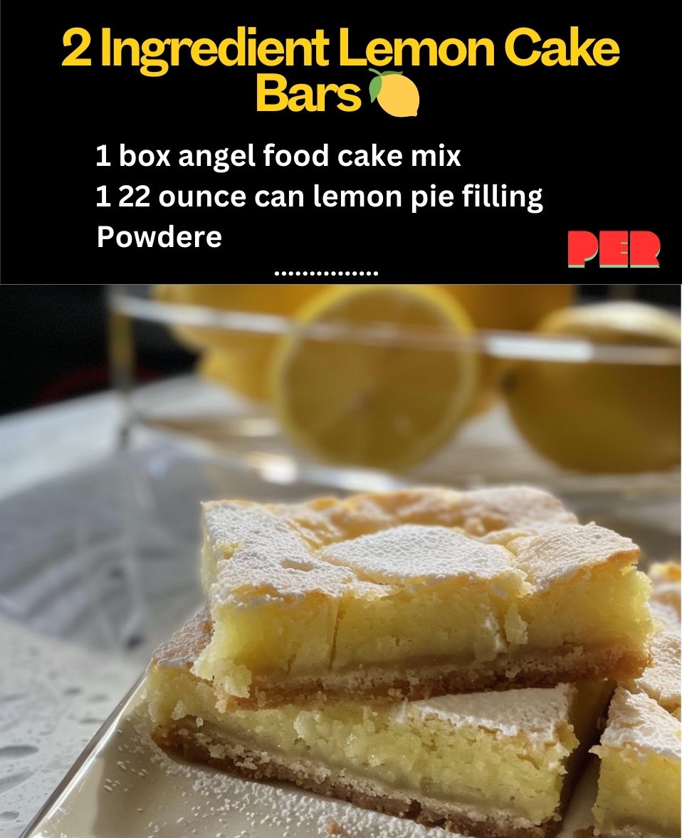 2 Ingredient Lemon Cake Bars 99easyrecipes